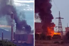 Fire near Bulgarian power plant largely contained, solar park damaged