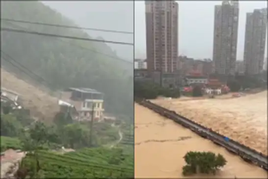 Çin'de toprak kayması: 1 ölü, 11 kişi kayıp