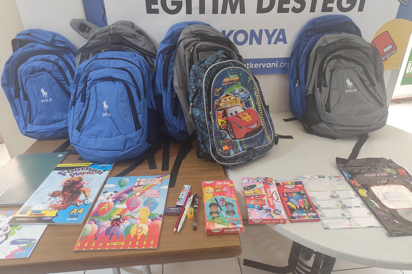 Konya Umut Kervanı’ndan yetim ve muhtaç ailelerin çocuklarına eğitim desteği