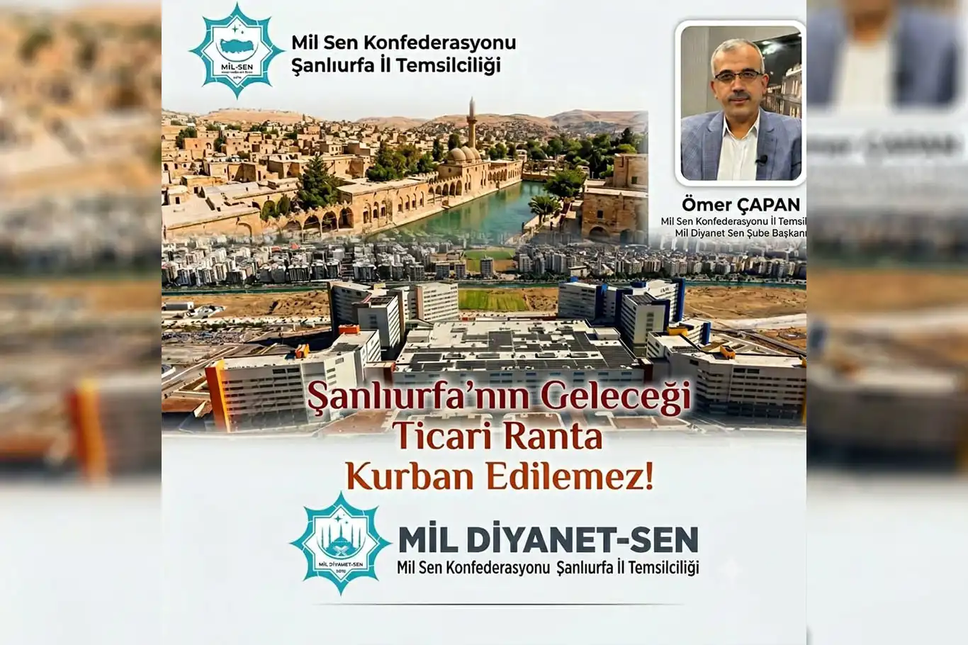 Şanlıurfa'da 400 dönümlük kamu arazisinin özelleştirilmesine tepki