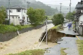 Torrential rain triggers emergency landslide warnings in Japan