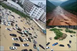 Çin'i vuran Saudel Tayfunu toprak kaymalarını tetikledi: 3 ÖLÜ, 9 kayıp