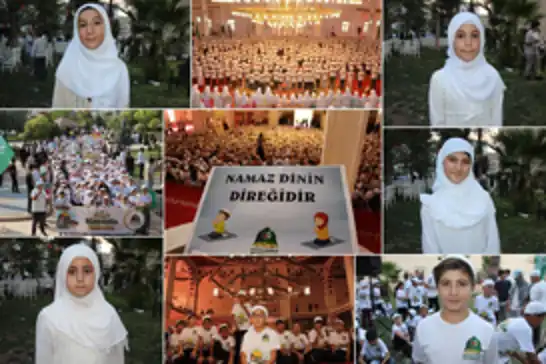 Namaz programına katılan çocuklar: Namaz kılmak çok güzel bir duygu, insanı ferahlatır
