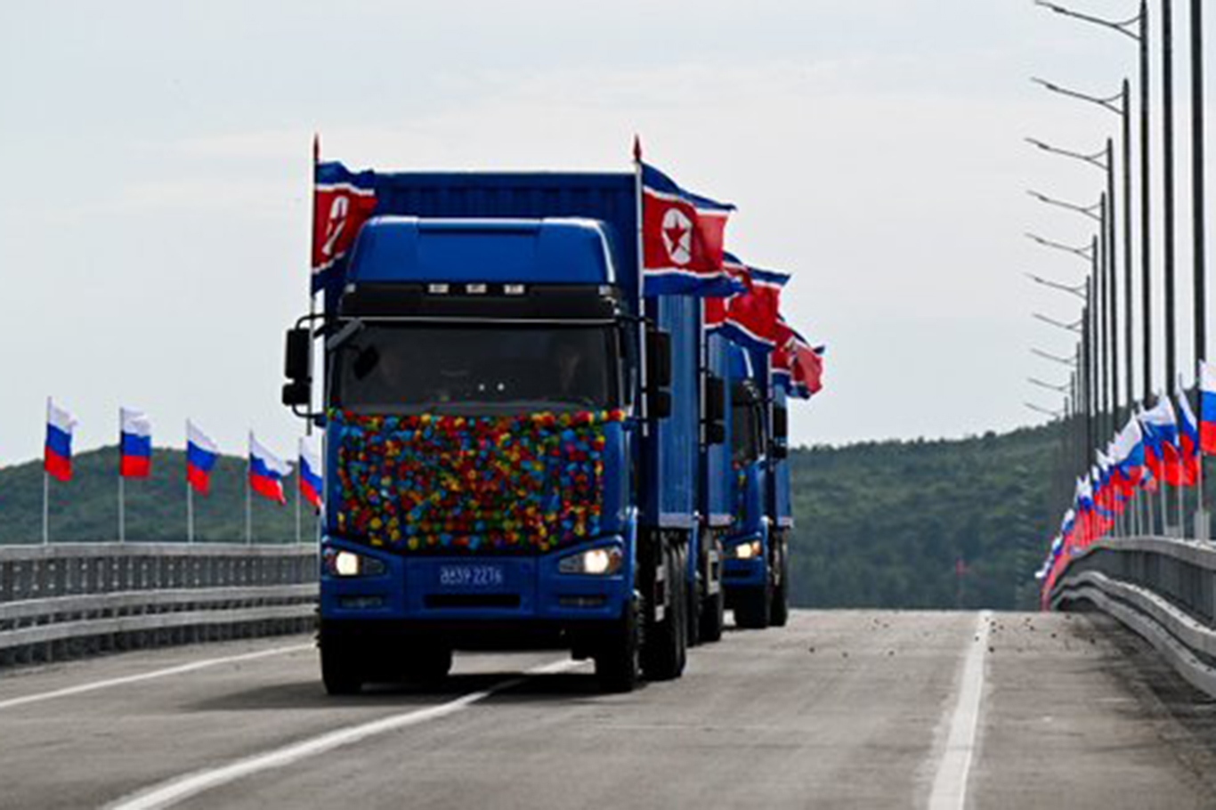 Russia, North Korea open first road bridge to boost trade and transport links