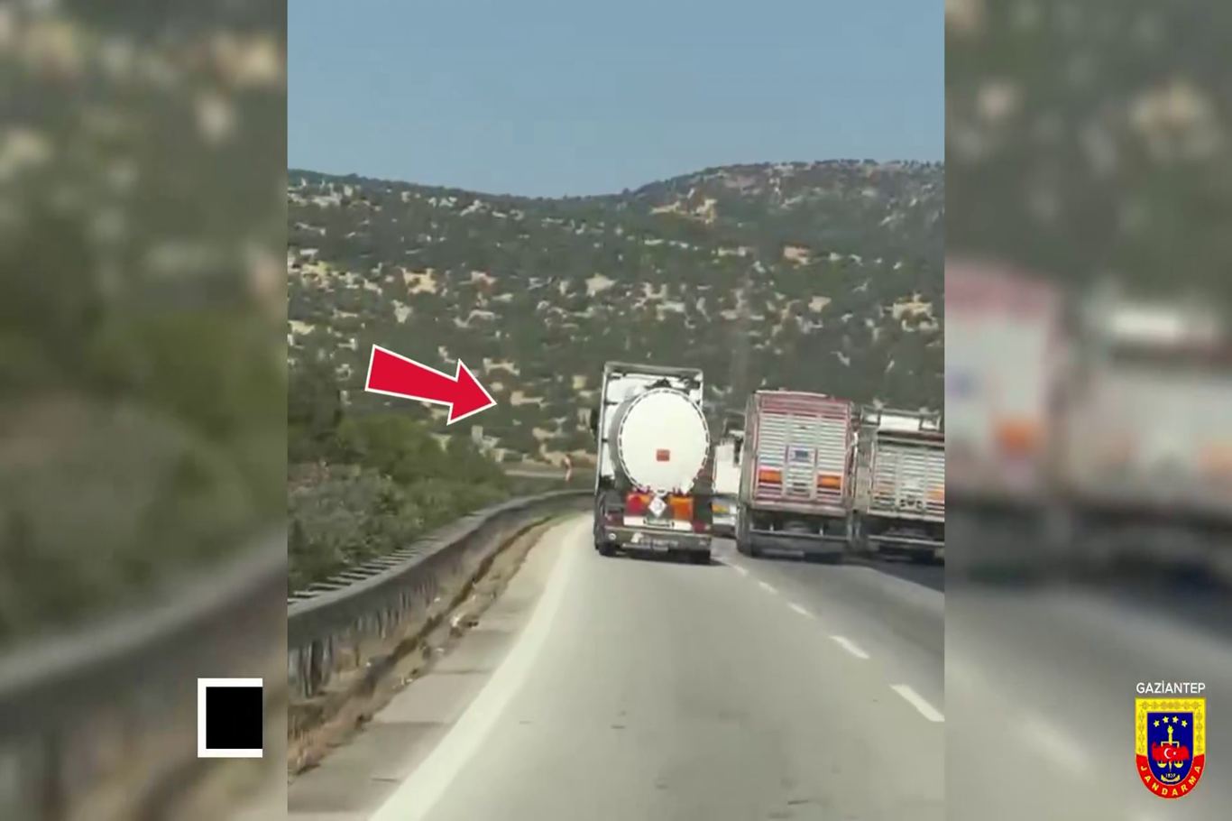 Gaziantep'te otoyolda drone destekli trafik denetimi
