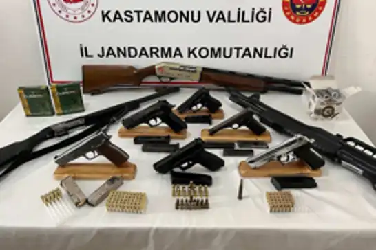 Kastamonu’da ruhsatsız silah operasyonu