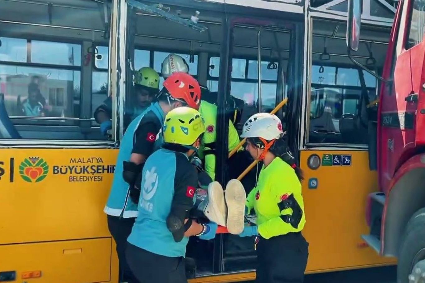Malatya'da gerçeği aratmayan tatbikat