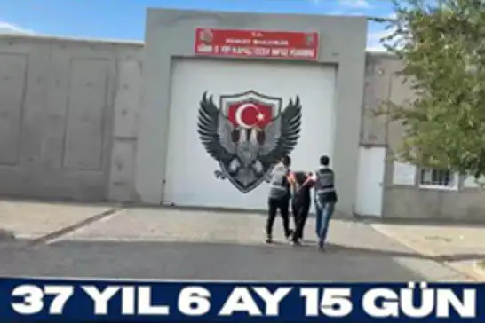 Iğdır’da 37 yıl 6 ay hapis cezasıyla aranan şahıs yakalandı