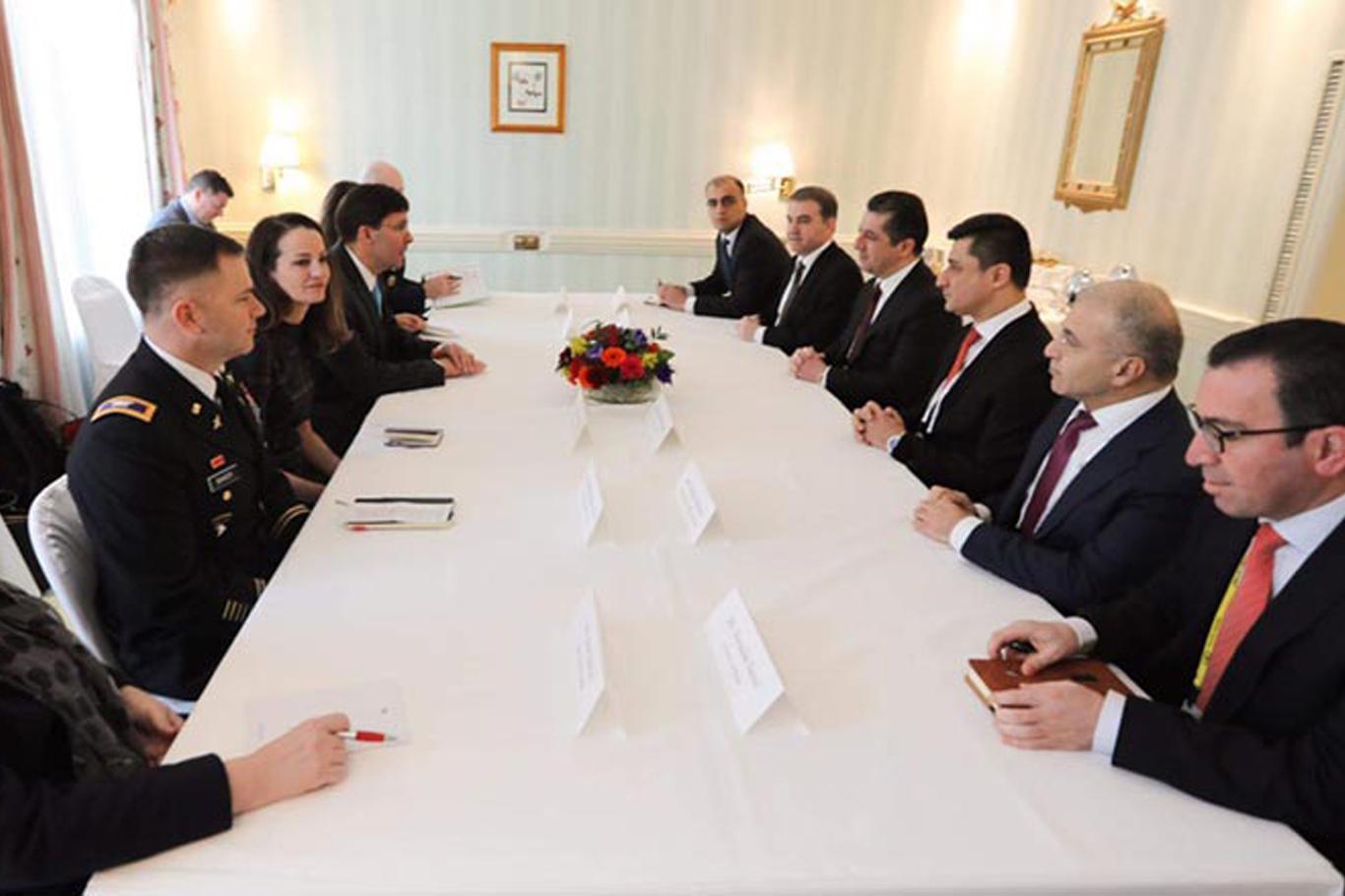 Masrour Barzani  meets with Mark Esper in Munich