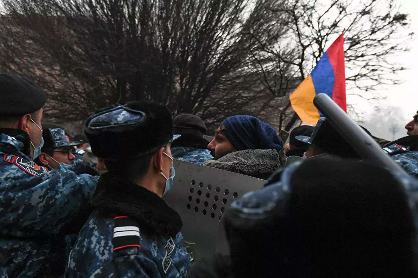 Pashinyan now walking through the streets of Yerevan