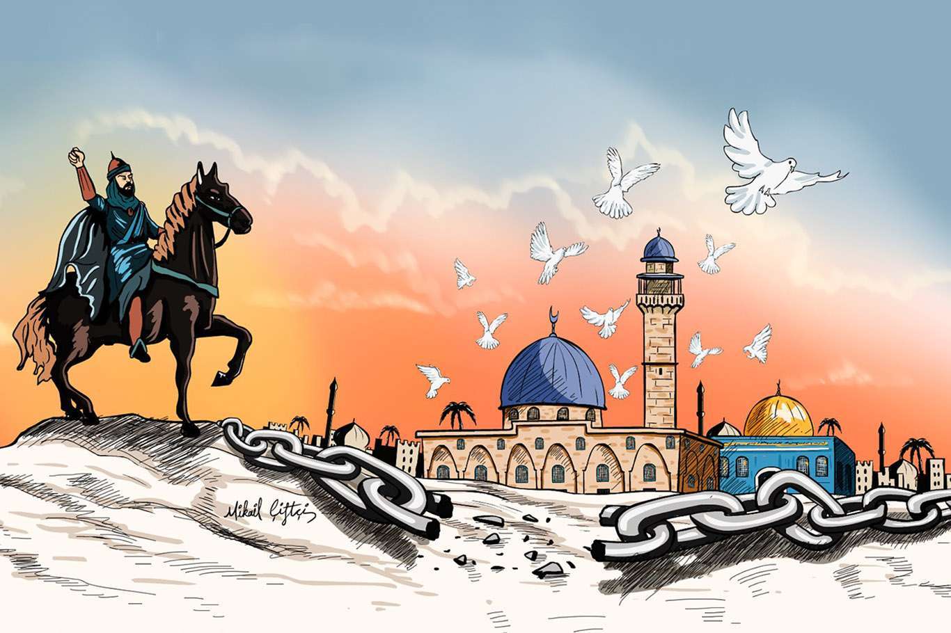 Today marks the 883rd anniversary of the conquest of Jerusalem by Salahuddin Al-Ayyubi - [İLKHA] Ilke News Agency