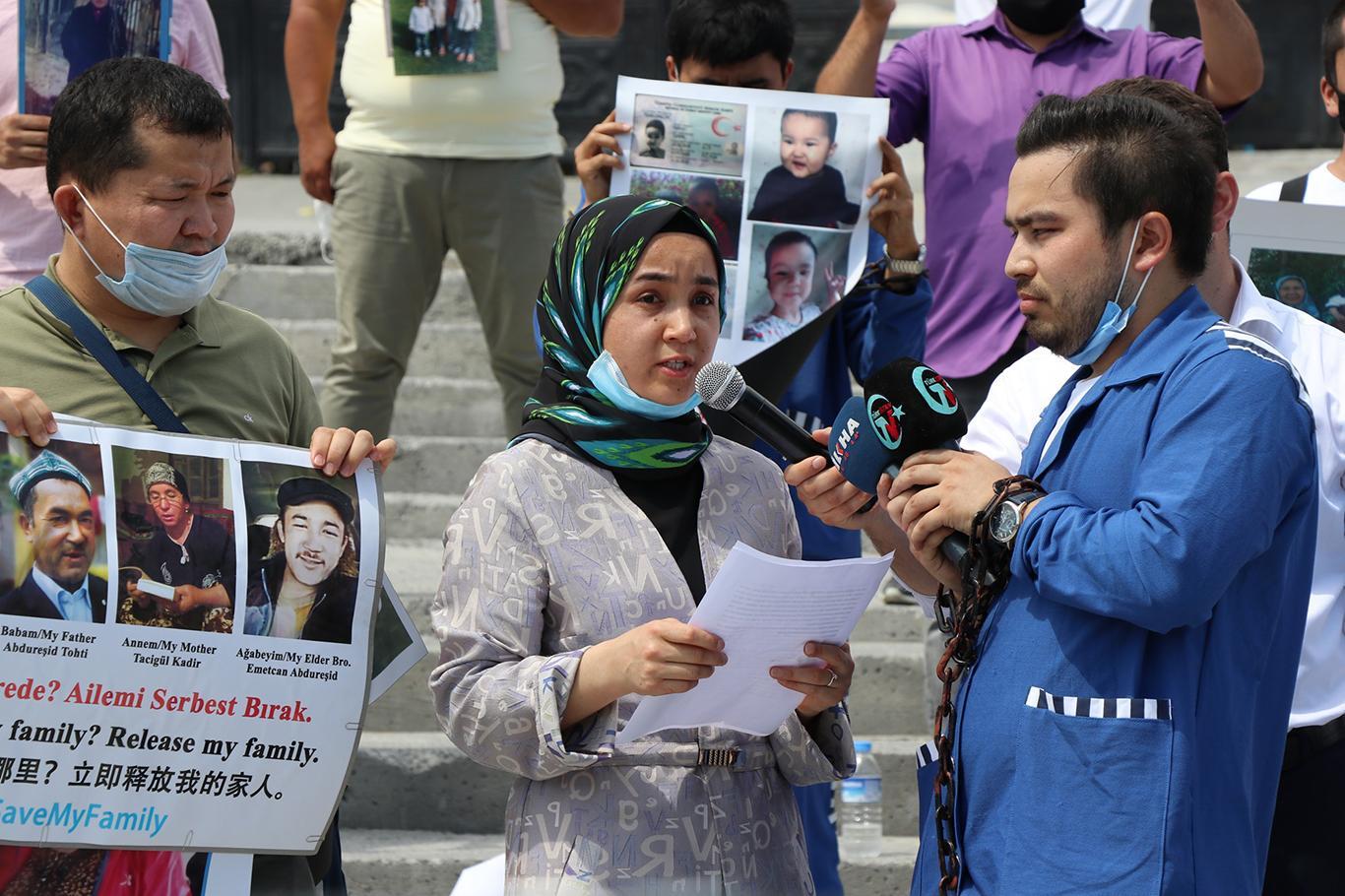 Uighurs calls on China to release their relatives imprisoned in concentration camps