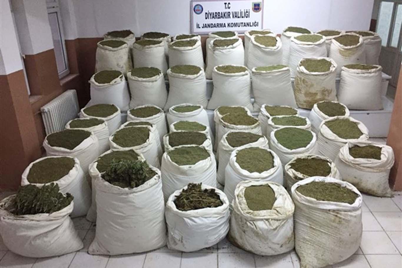 Approximately 2 tons of cannabis were seized in PKK operation - [İLKHA ...