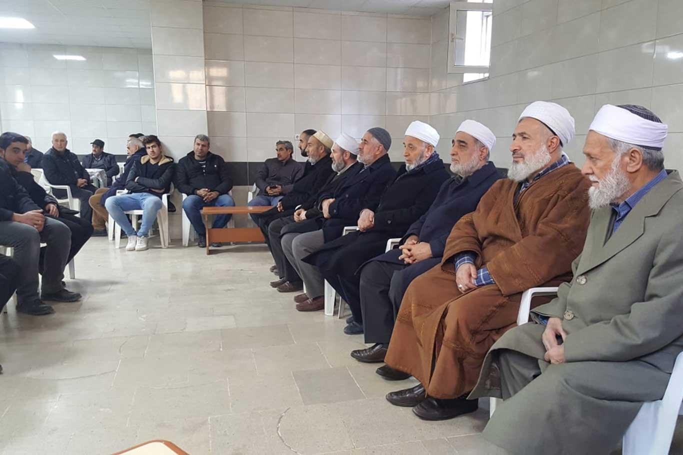 شاندێکی إتحاد العلماء بەژداری پرسەی قوربانیەکانی زەمین لەرزەی خارپێت بوو