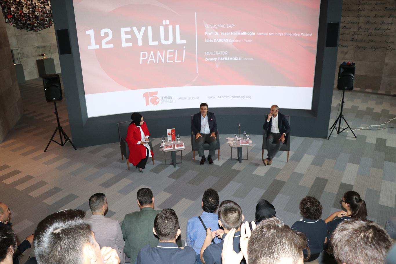 15 Temmuz Derneği'nden 12 Eylül paneli