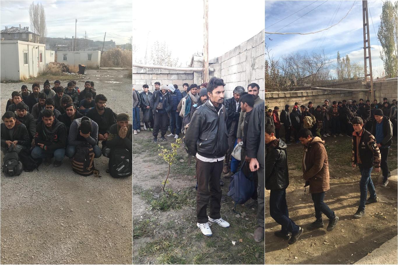 ​172 göçmen yakalanırken organizatörlük yapan 4 kişi de tutuklandı