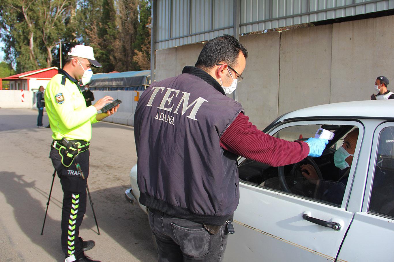 ​Adana’ya giriş çıkışlarda alınan önlemler arttırıldı