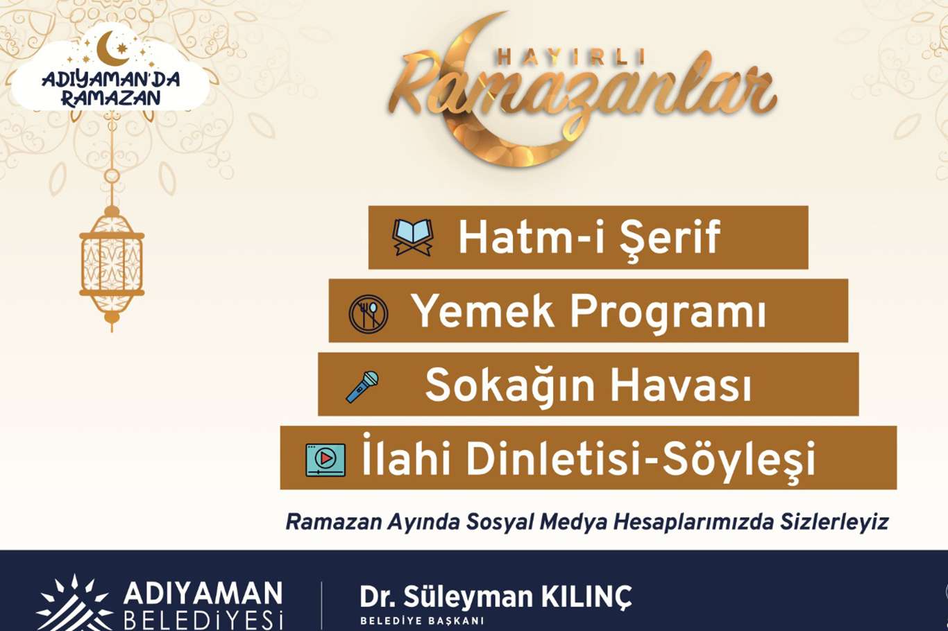 Adıyaman'da Ramazan etkinlikleri dijital ortamda gerçekleştirilecek