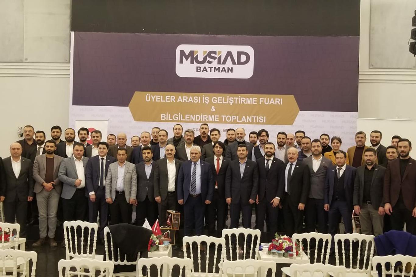 Batman’da bölgesel toplantı düzenleyen MÜSİAD 200 iş adamını bir araya getirdi
