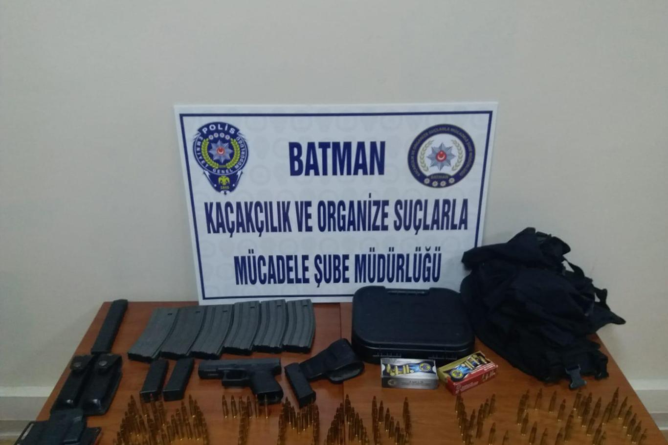 Batman’da çok sayıda mühimmat ele geçirildi
