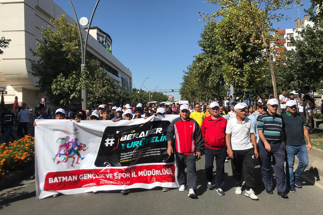 Batmanlılar sağlık için yürüdü