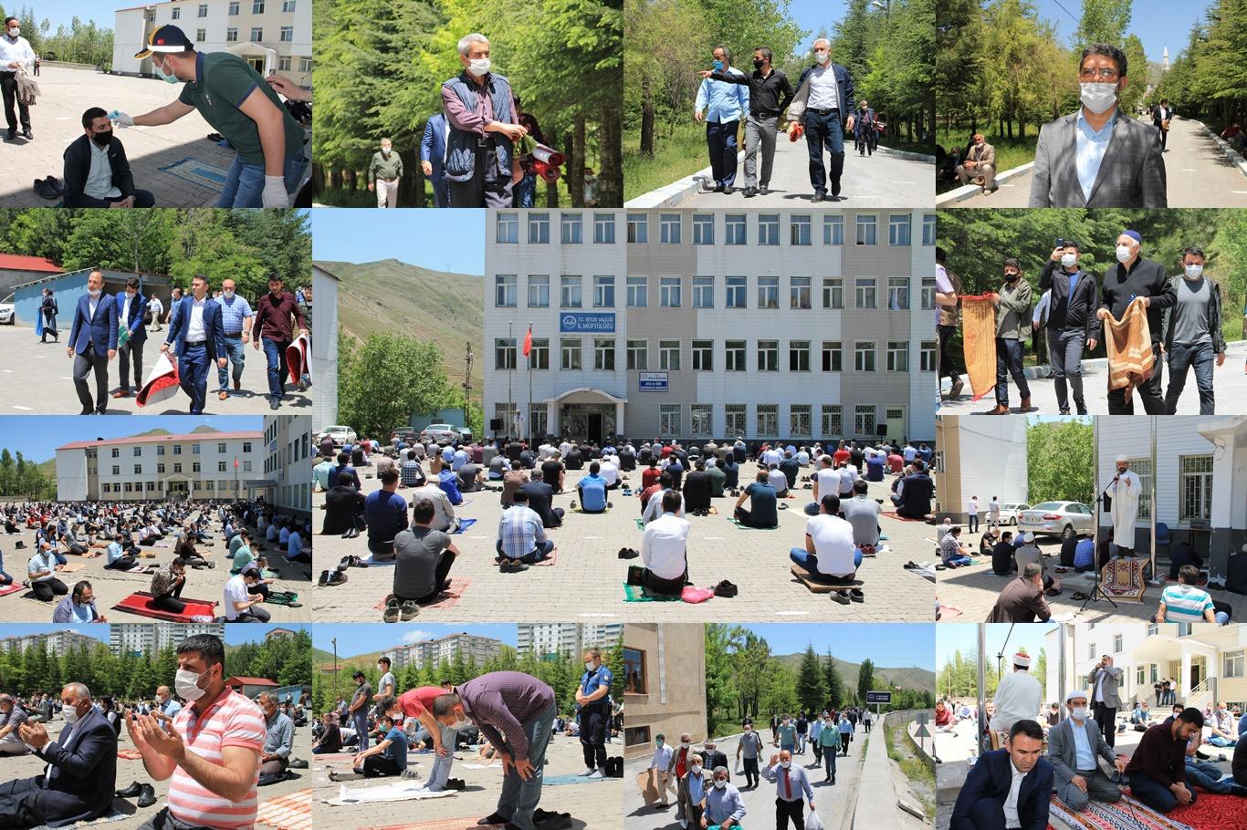 Bitlis’te 65 yaş üstü ve 18 yaş altı vatandaşların olmadığı ilk cuma namazı kılındı
