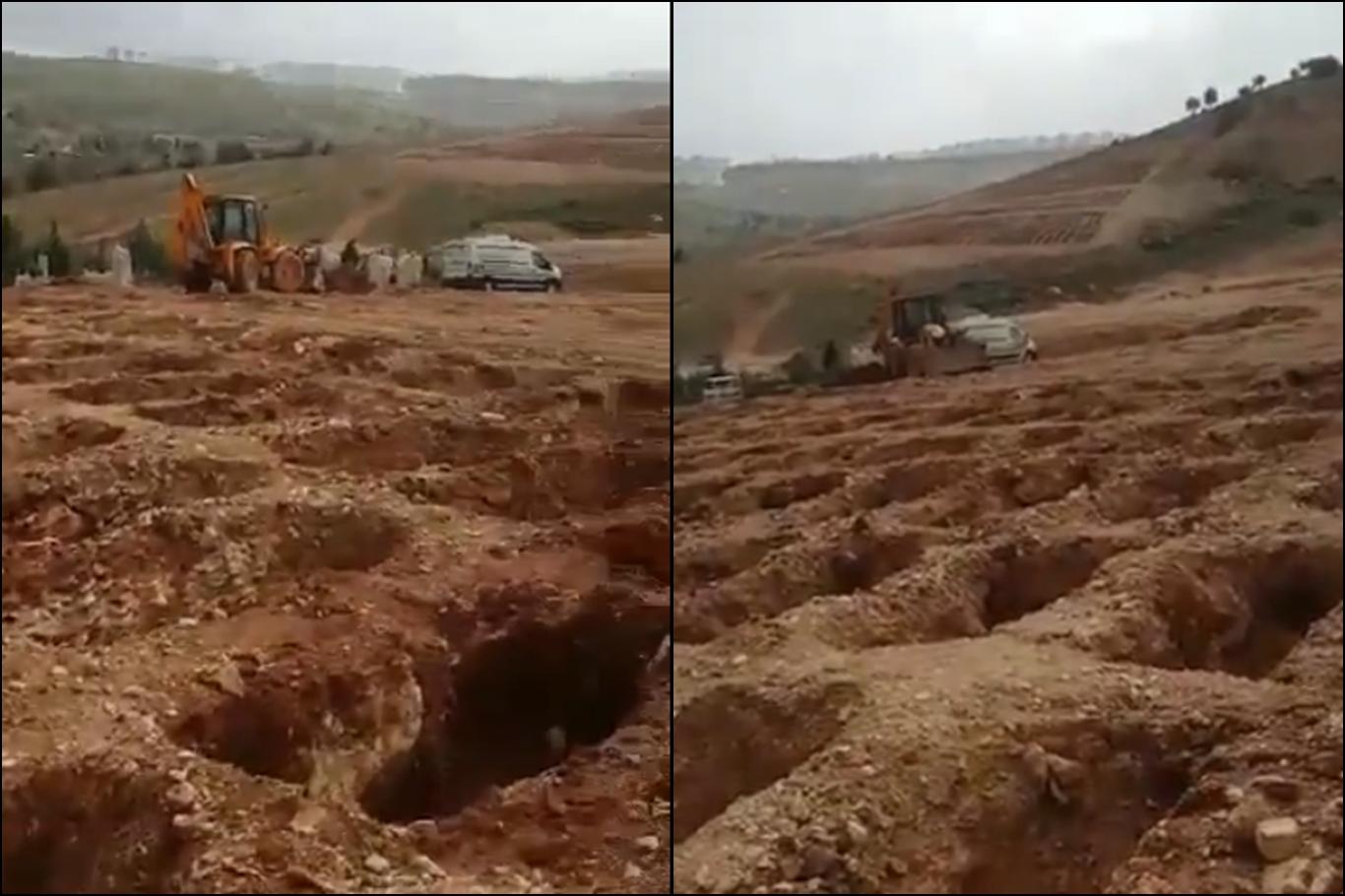 Covid-19'dan ölen hastalar için kazıldığı iddia edilen mezarlarla ilgili açıklama 