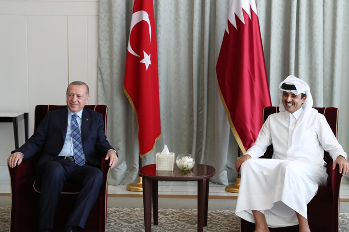 Cumhurbaşkanı Erdoğan, Katar Emiri Al Sani ile görüştü