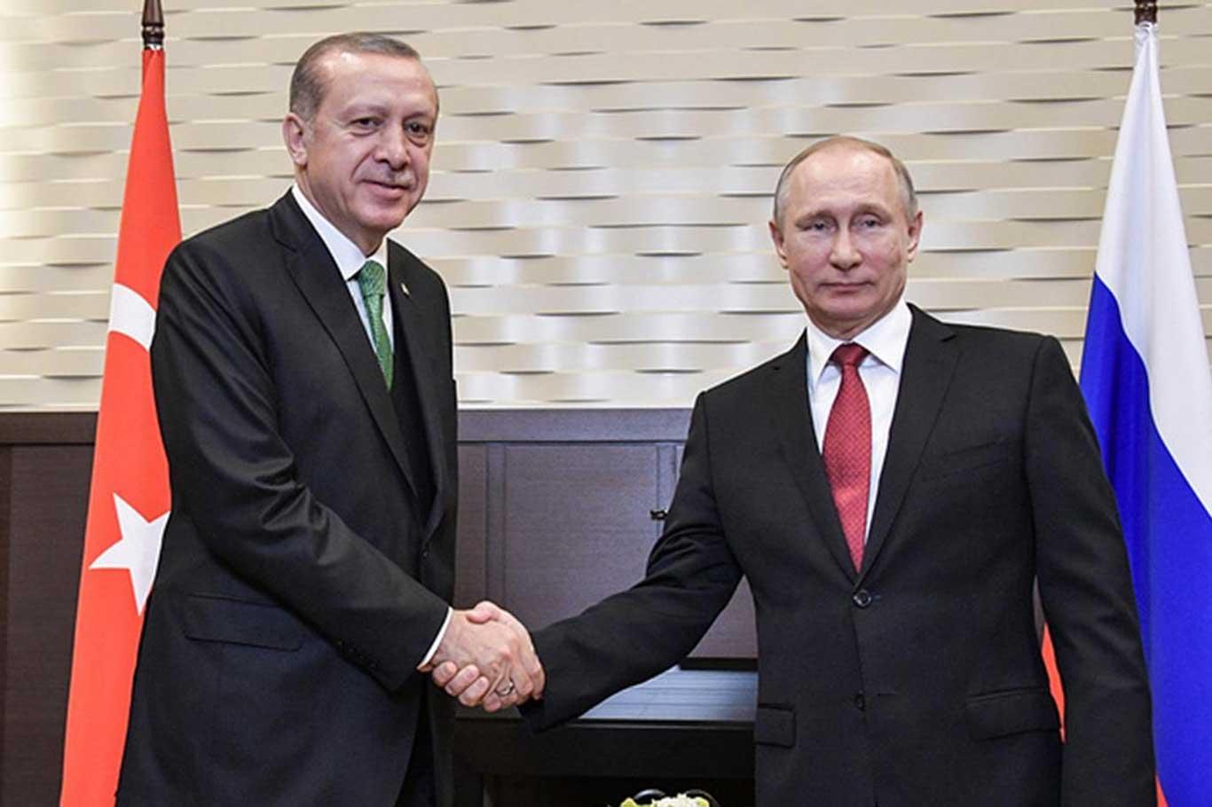 Cumhurbaşkanı Erdoğan Putin ile görüştü