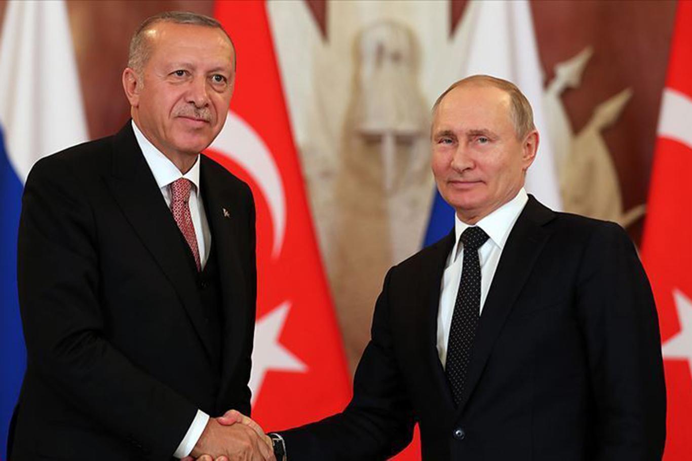 Cumhurbaşkanı Erdoğan, Rusya Devlet Başkanı Putin ile görüştü