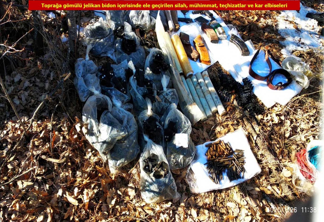 Diyarbakır'da PKK'ye ait mühimmat ele geçirildi