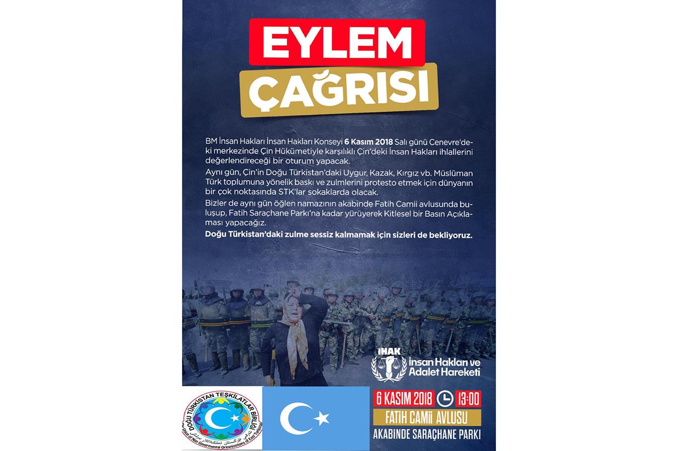"Doğu Türkistan’daki zulme sessiz kalma"