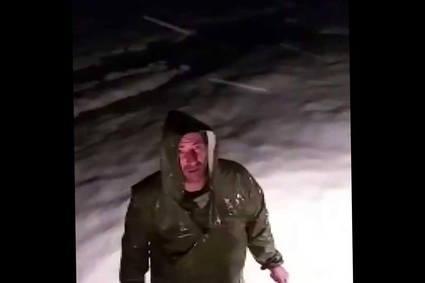 Erzincan’da, kar ve tipi nedeniyle mahsur kalan yaylacılar kurtarıldı