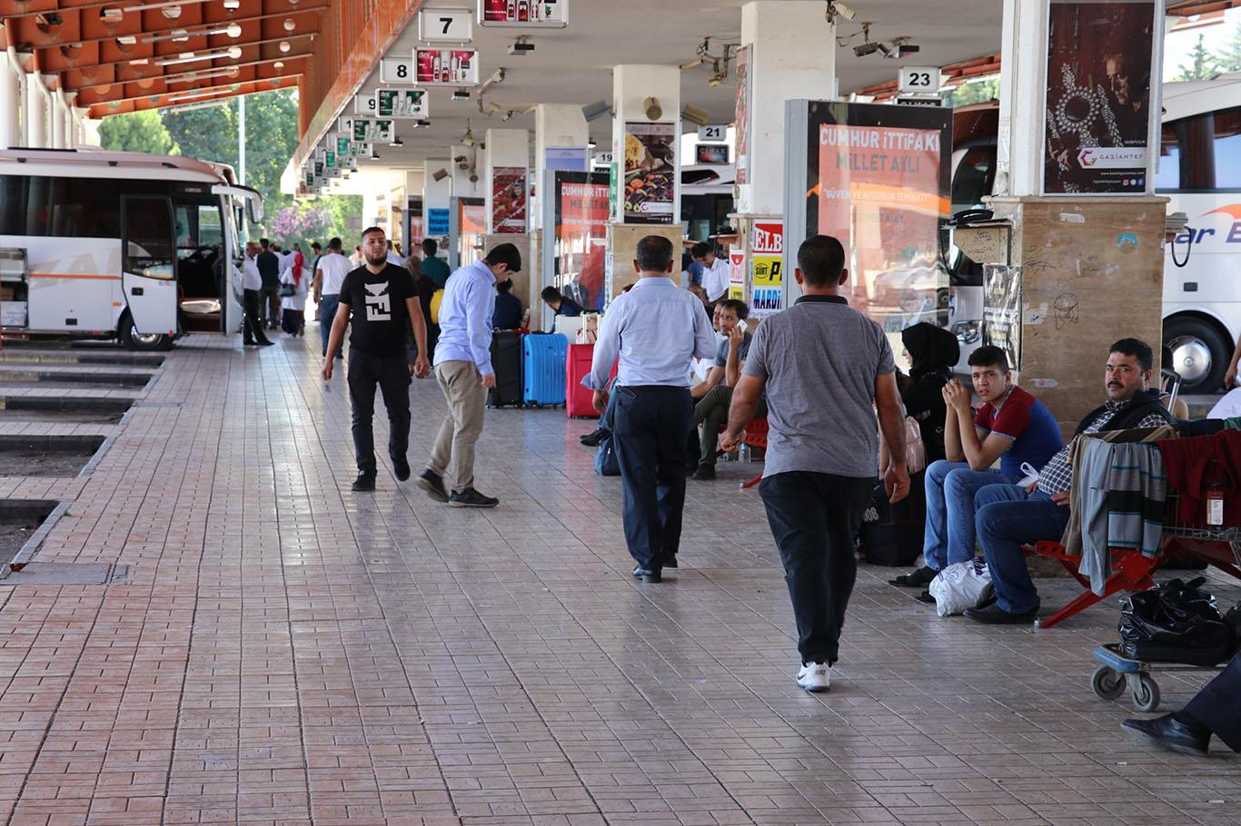 Gaziantep otogarında beklenen bayram yoğunluğu yok