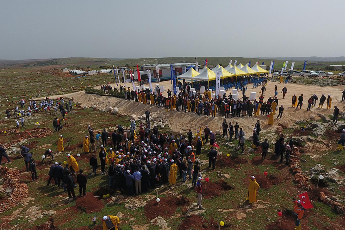 Gaziantep'te "3 Milyon Suriyeli 3 Milyon-Fidan Projesi"