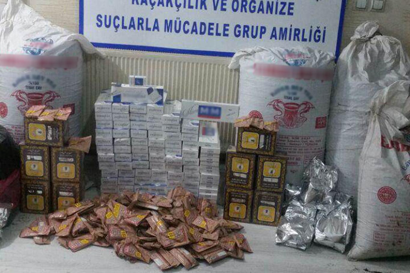 Hakkari'de gümrük kaçağı sigara ve akaryakıt ele geçirildi