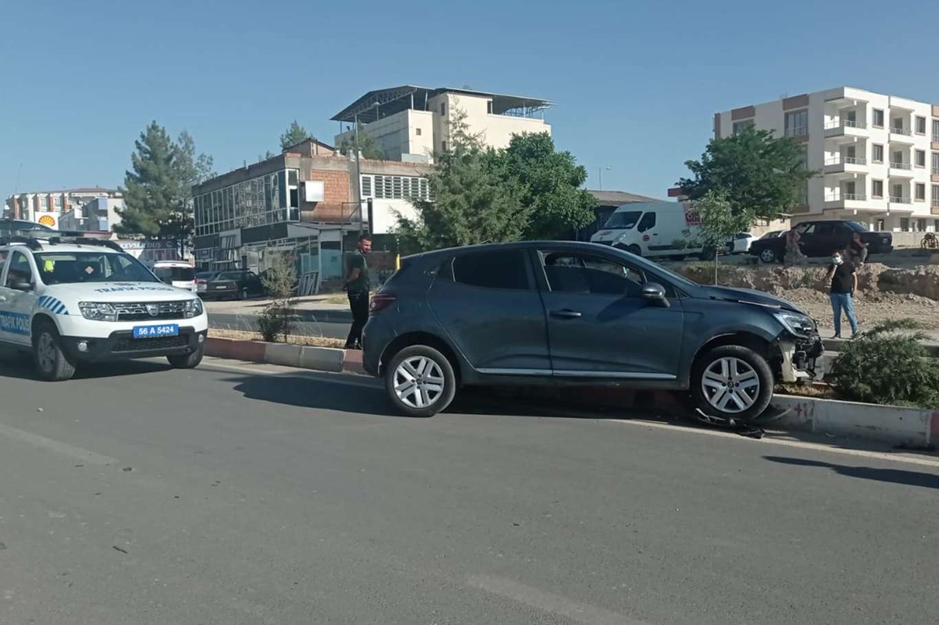 Hatalı sollama kaza getirdi