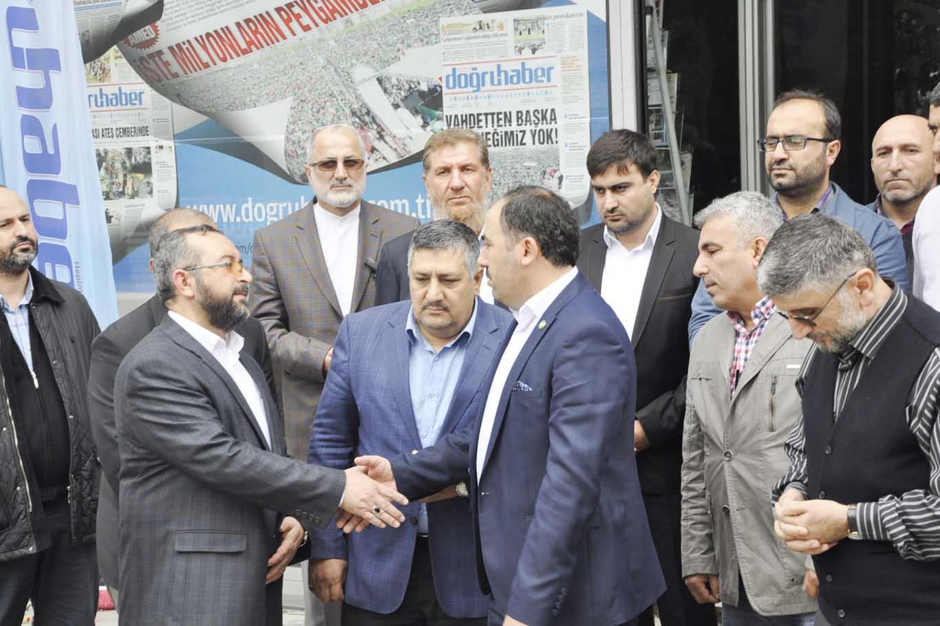HÜDA PAR’dan Doğruhaber’e geçmiş olsun ziyareti