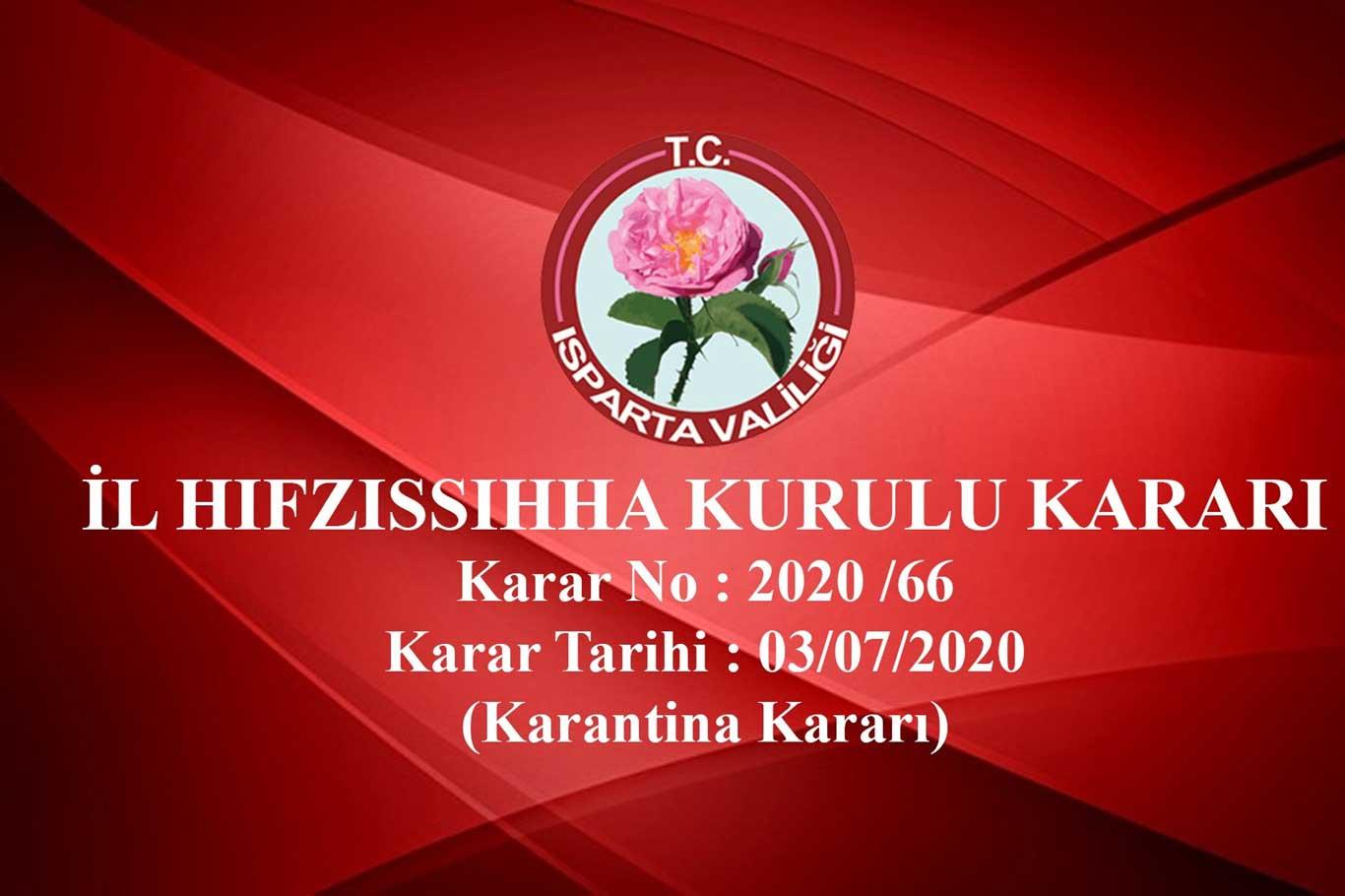 Isparta'da Covid-19 nedeniyle bazı cadde ve sokaklar karantinaya alındı