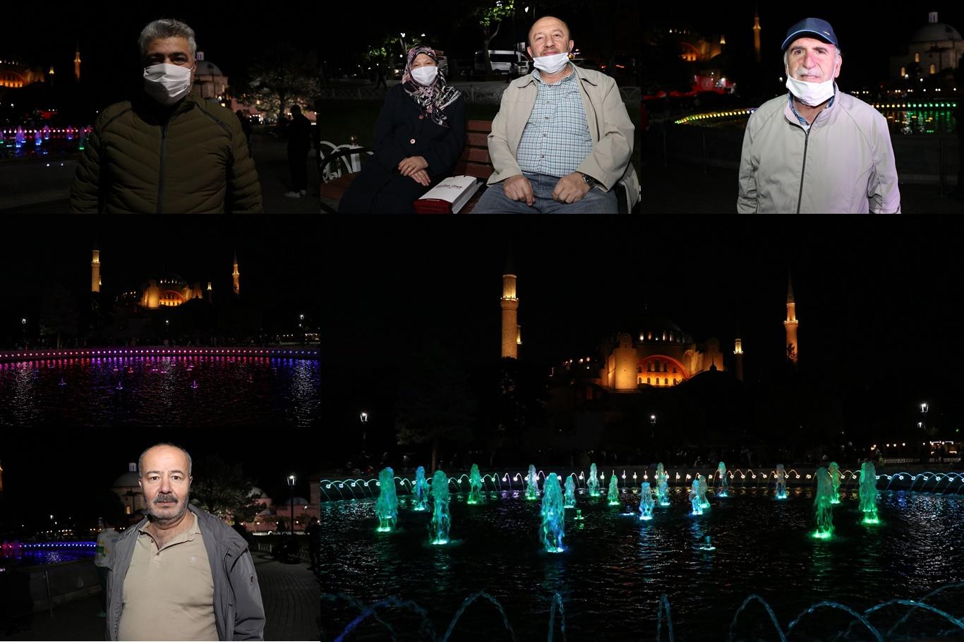 İstanbullular, Ayasofya'da Fetih Suresi’nin minarelerden okunmamasına tepki gösterdi