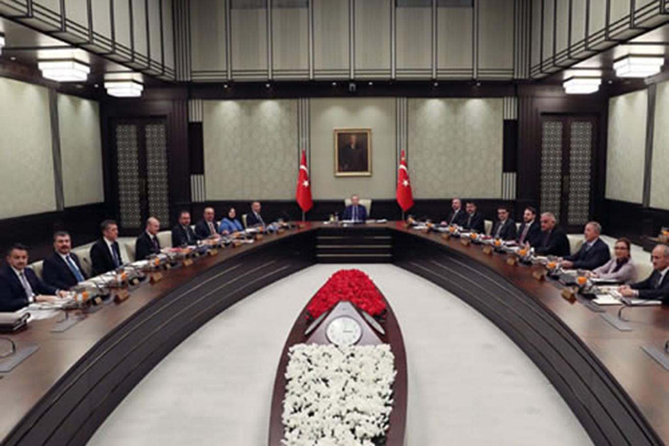 Kabine, Cumhurbaşkanı Erdoğan başkanlığında toplandı