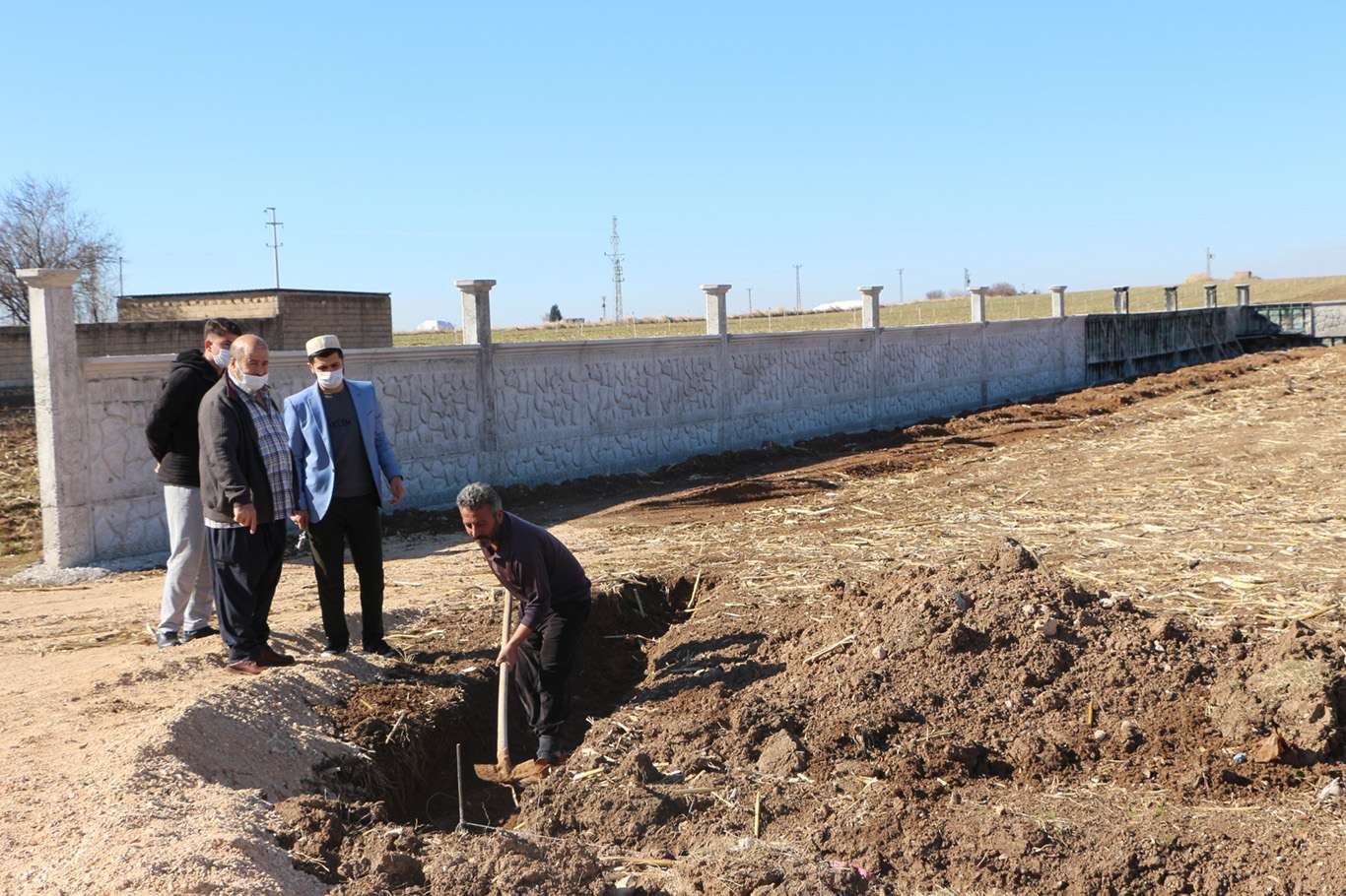 Kırsal mahallede çok amaçlı caminin temeli atıldı