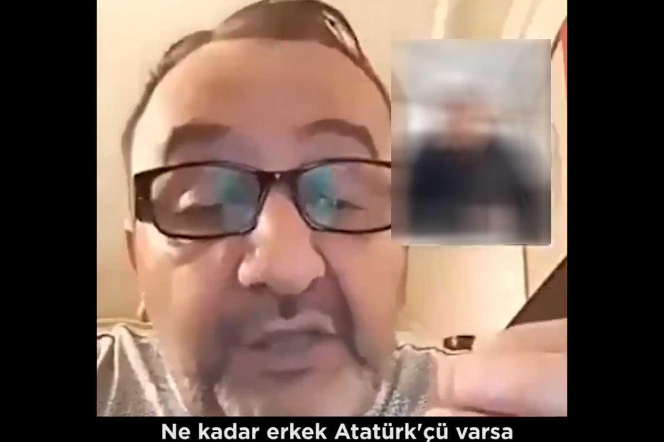 Küfürbaz Kemalist gözaltına alındı