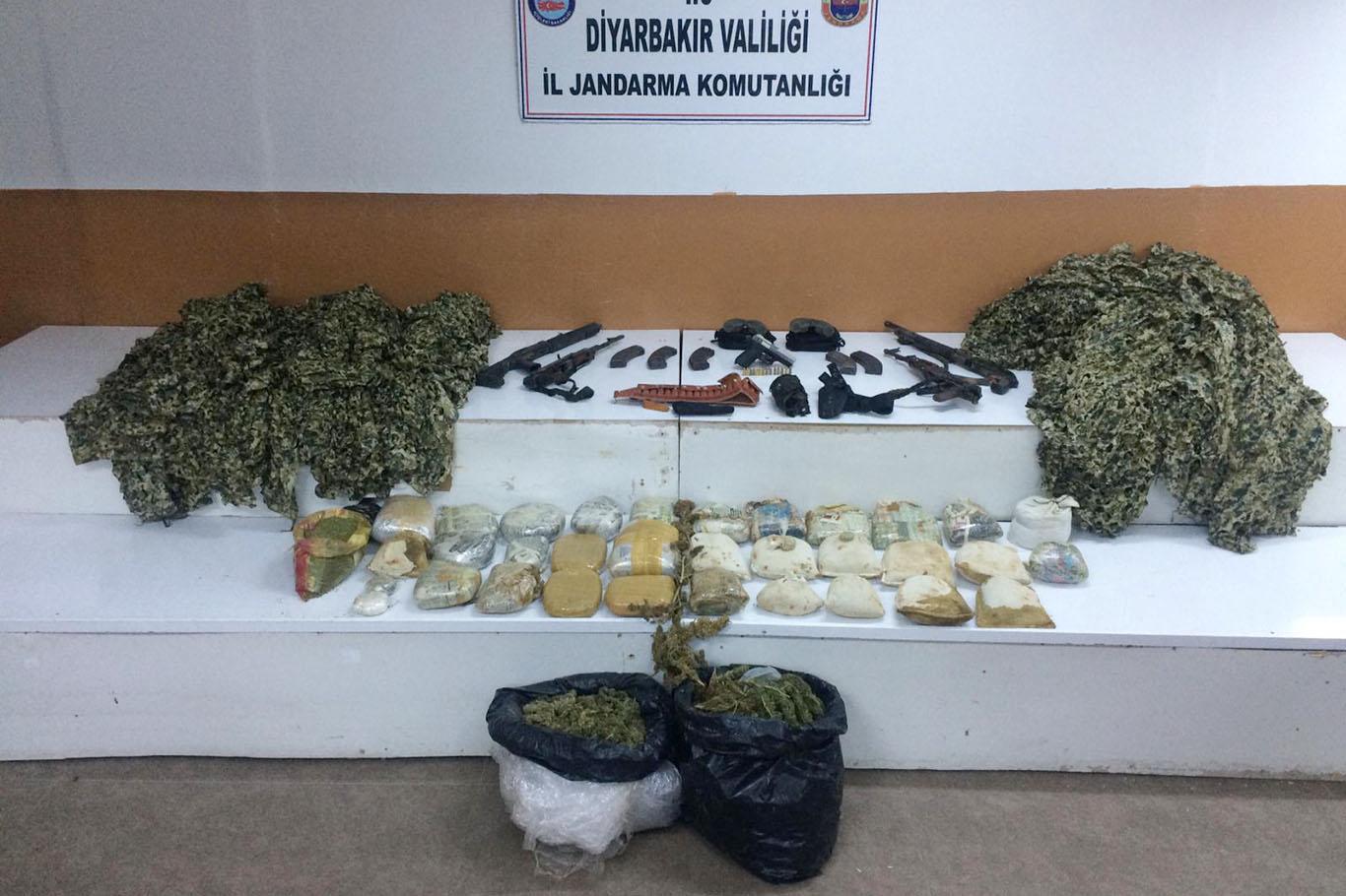Lice'de silah ve mühimmat ele geçirildi: Bir gözaltı