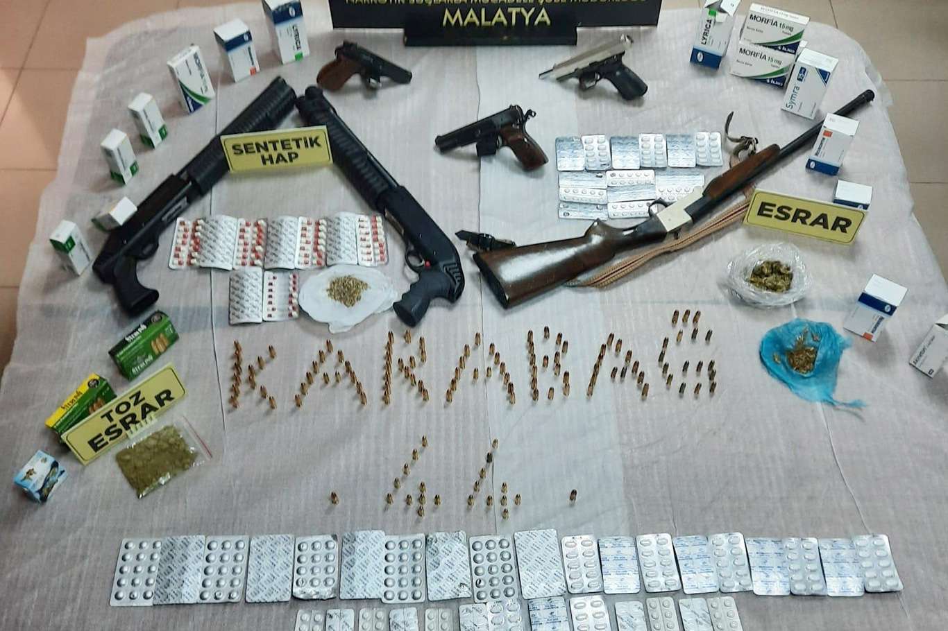 Malatya’da uyuşturucu operasyonunda 2 kişi yakalandı