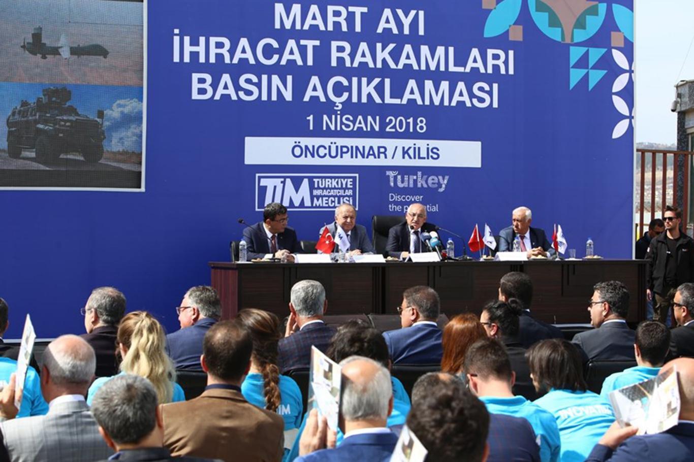 Mart ayı ihracat rakamları sınırın sıfır noktasında açıklandı