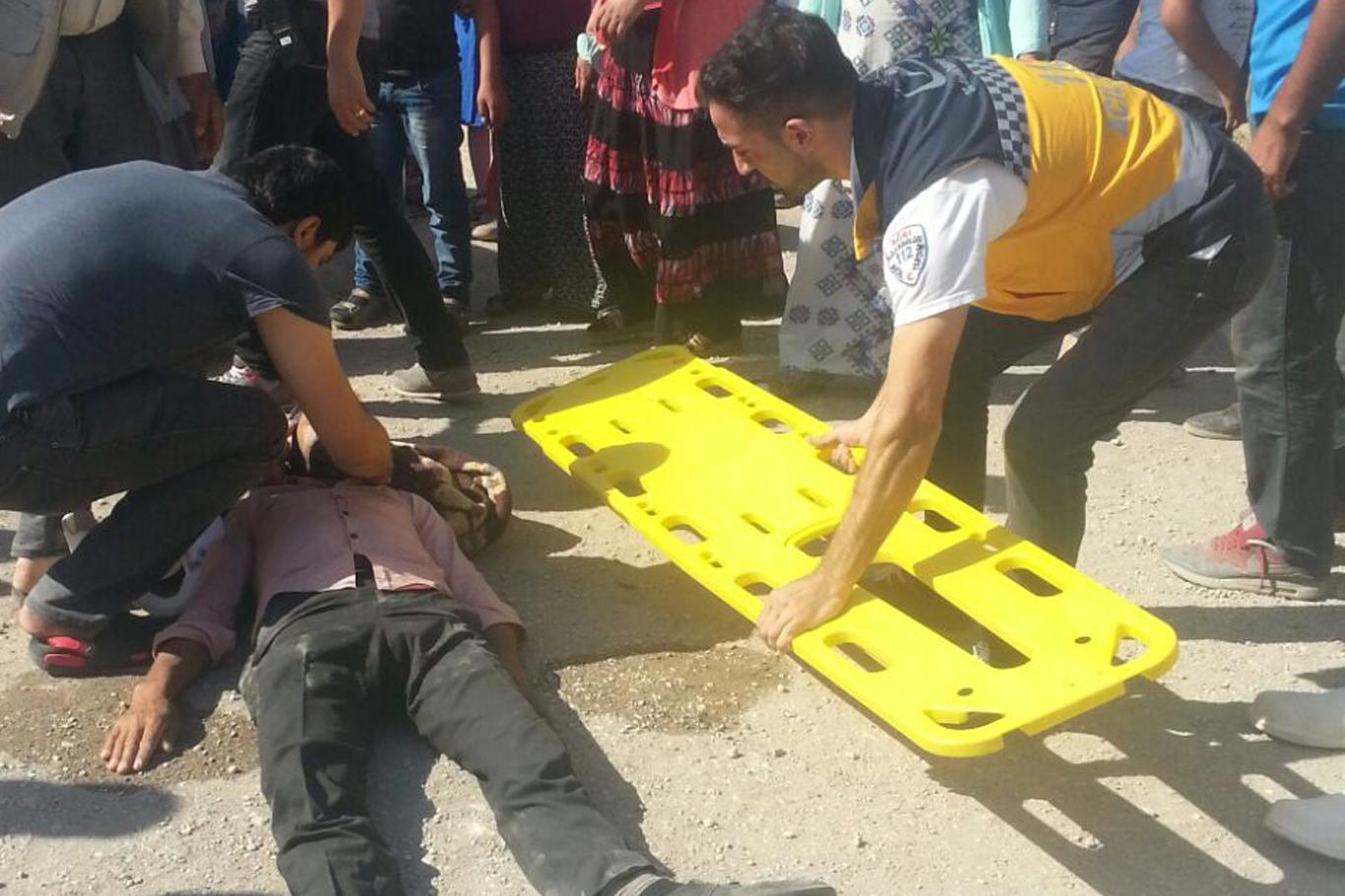 Minibüs bisikletliye çarptı: Bir yaralı
