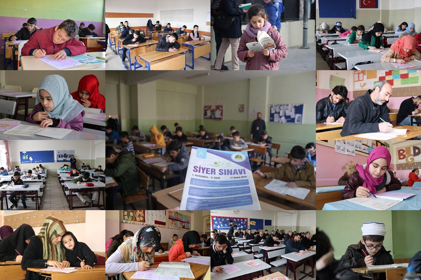 Türkiye geneli "O'nu oku, O'nu yaşa" temalı siyer sınavı yapıldı