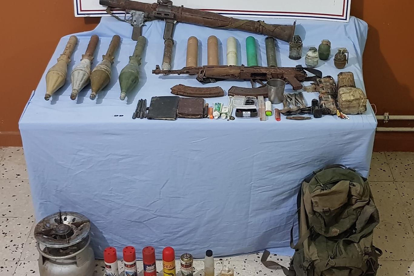 PKK’ye ait çok sayıda mühimmat ele geçirildi