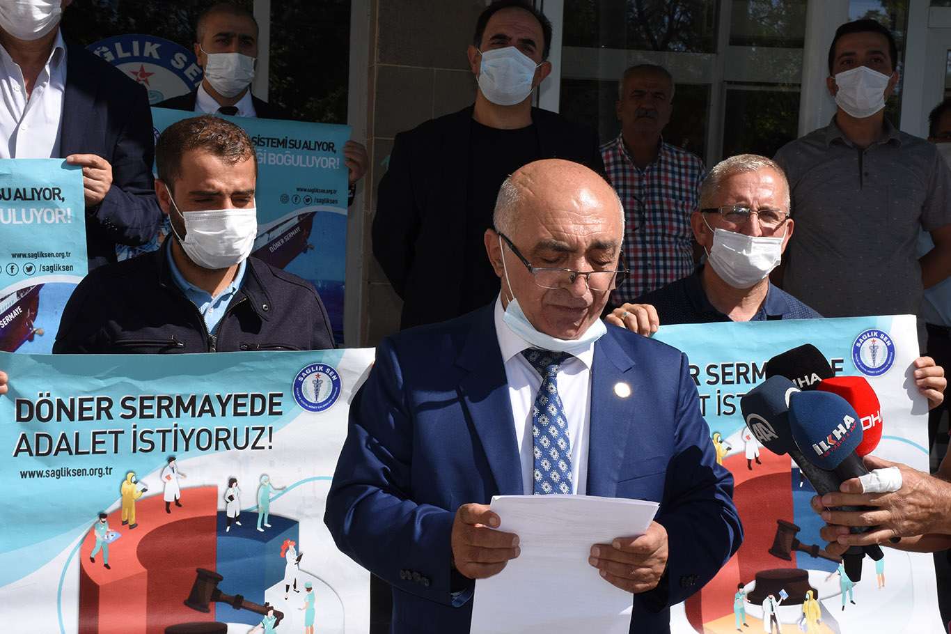 Sağlık-Sen'den kornalı eylem